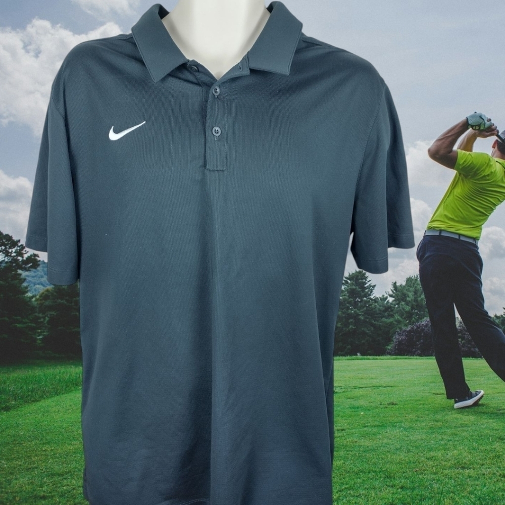 Nike Mens Drifit Golf Polo Size XL Course Wear